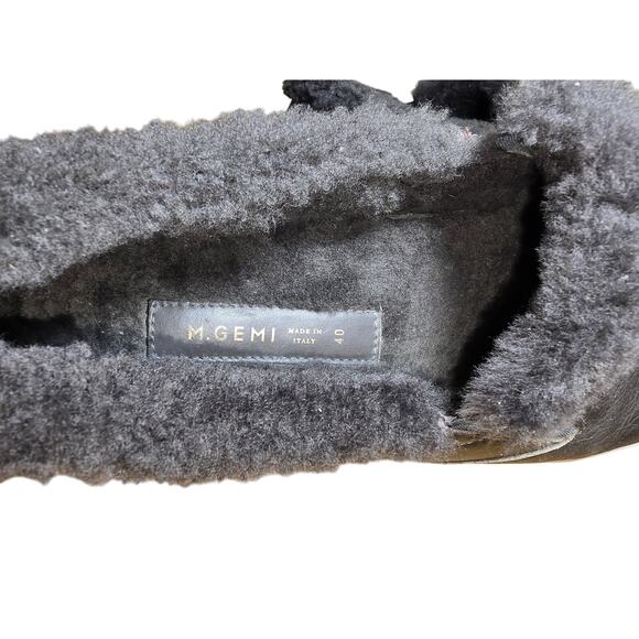 M. Gemi The Cerchio Sherling Slip On Shoes Gray Womens 9.5 EU 40 Made in Italy - Picture 6 of 7